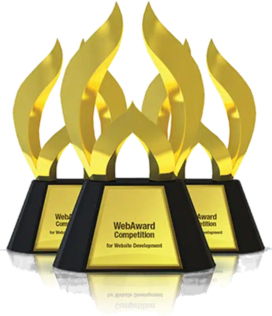 WMA WebAward Competition trophies for website development, awarded to WSI Comandix
